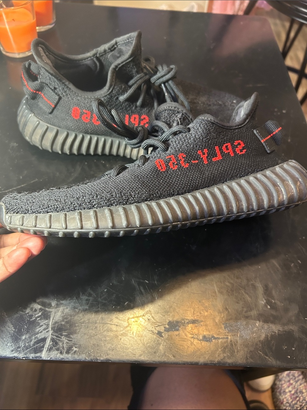 Adidas Yeezy Boost 350 V2 'Bred' SPLY-350 Style Sneakers| Size:6 No Box GC